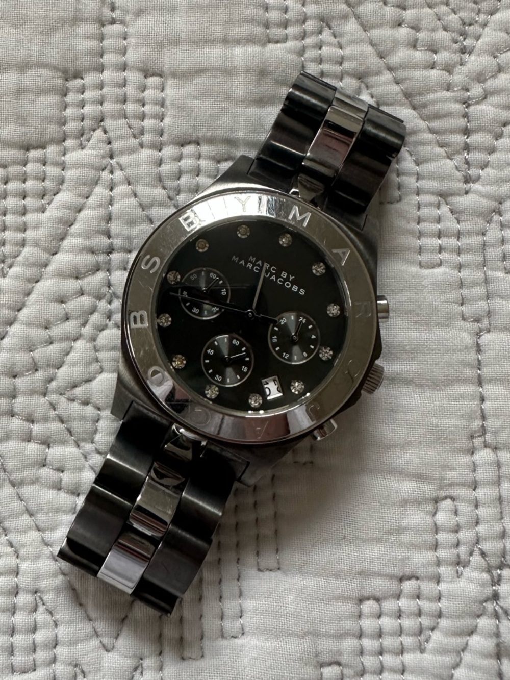 Marc by Marc Jacobs Gunmetal Dial Chronograph Watch